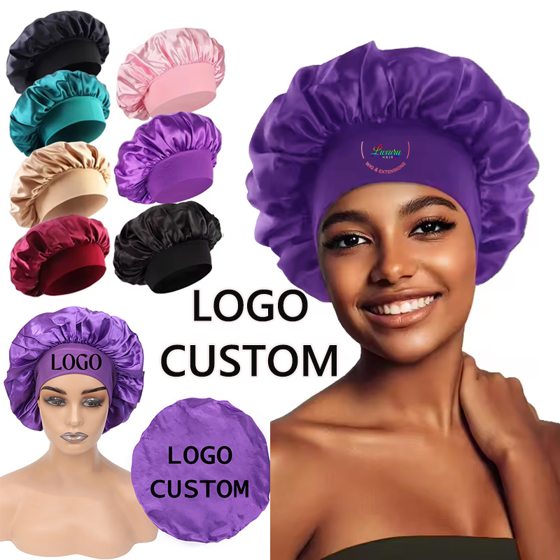 Hair Care Logo - Satin Bonnet Hair Care Bonnets Customize