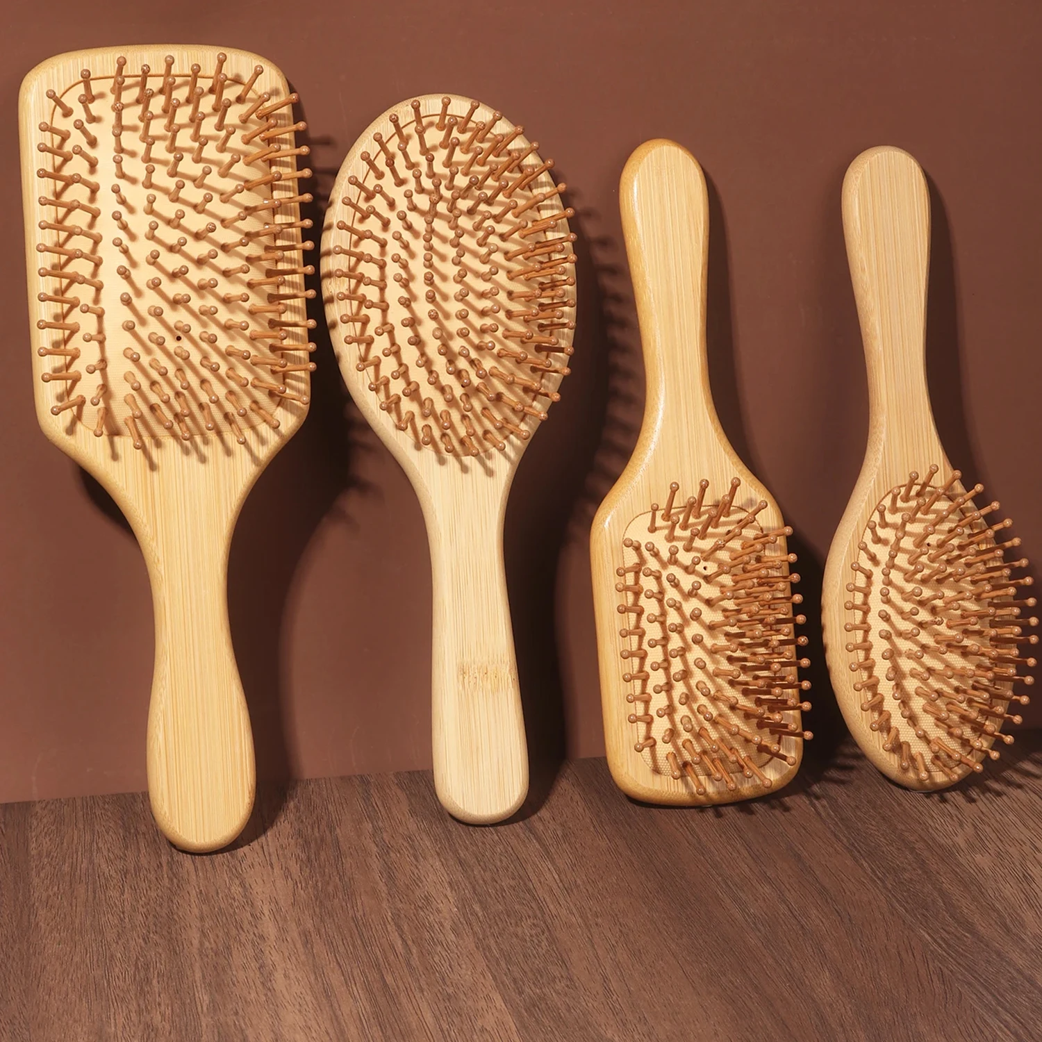 Bamboo Hair Brush - Natural Bamboo Paddle Air Cushion Hair