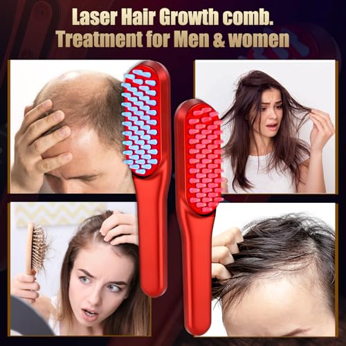 Hair Care Elseve - Laser Hair Growth Comb, Red Light