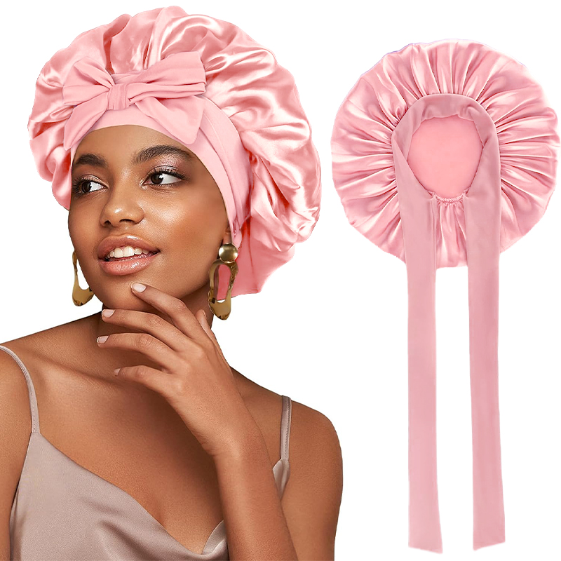 Hair Care China - New Women Satin Bonnet Silky Sleep