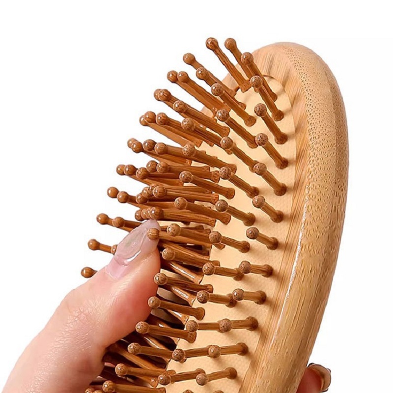 Personalize Custom Wood Air Cu - Bamboo Hair Brush ulasan dan harga