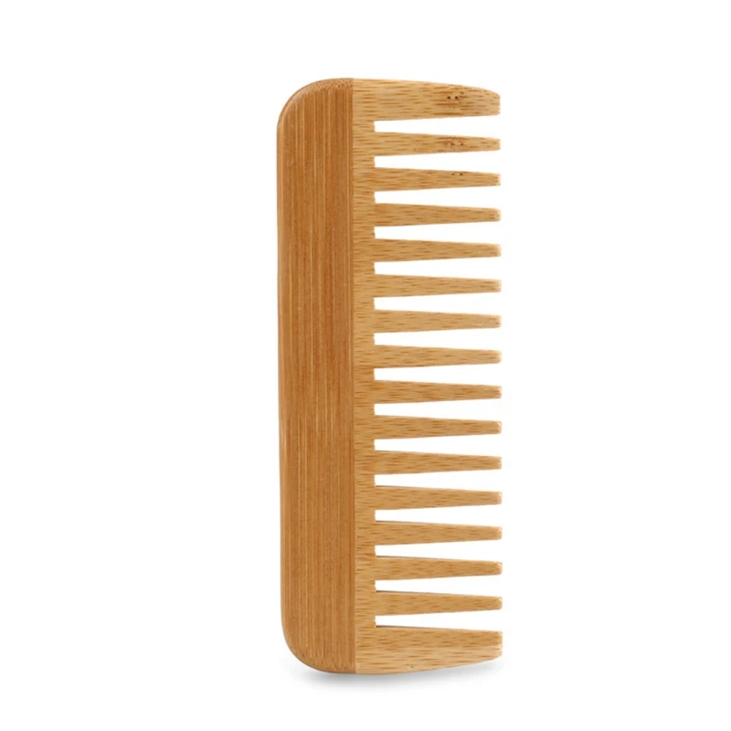 Natural Bamboo Wide Toothed Co - Bamboo Hair Brush ulasan dan harga