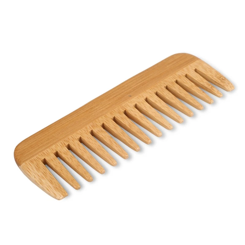 Natural Bamboo Wide Toothed Co - Bamboo Hair Brush ulasan dan harga