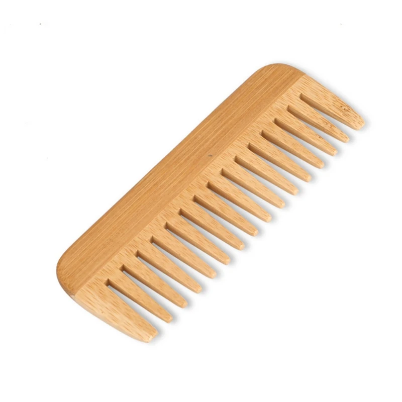 Natural Bamboo Wide Toothed Co - Bamboo Hair Brush ulasan dan harga