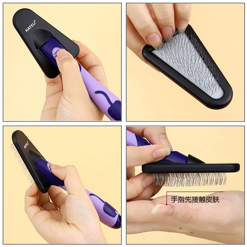 Cat Brush Pet Hair Remover Sta - Bamboo Hair Brush ulasan dan harga