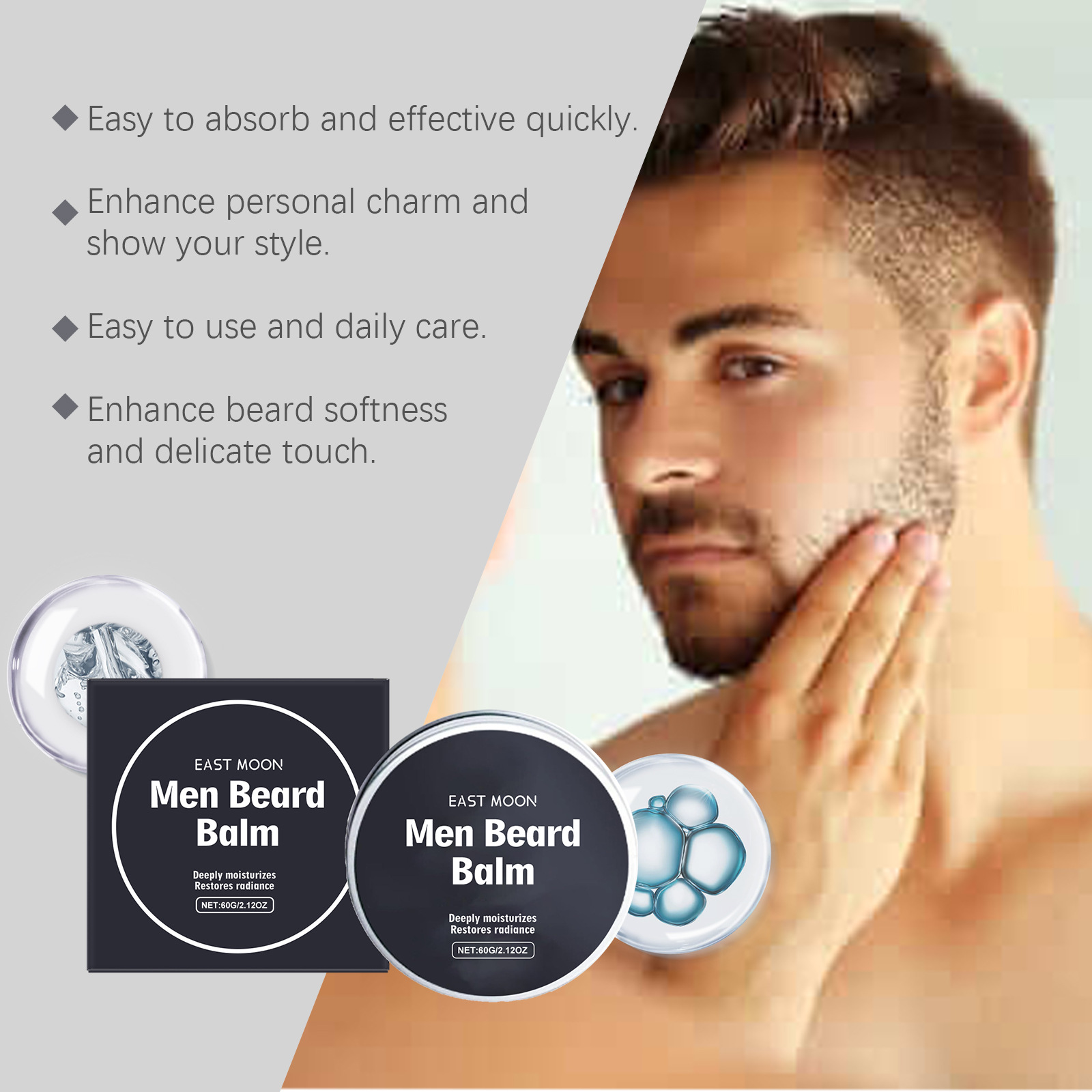 Beeswax Men Beard Balm Moistur - Hair Care Daily ulasan dan harga