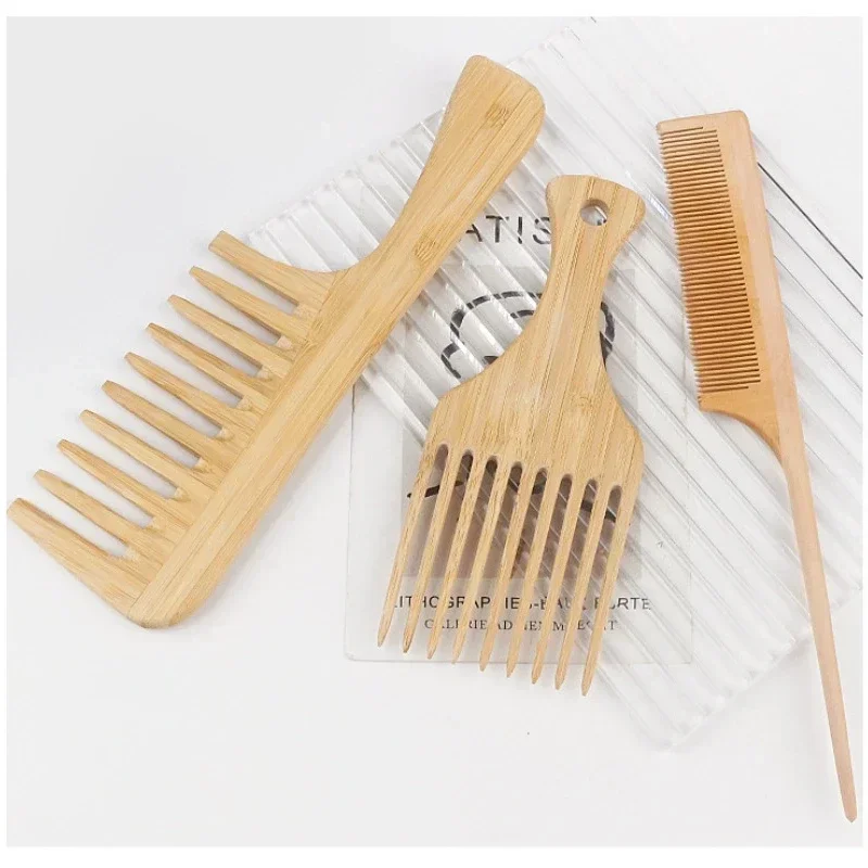 1Pcs Natural Bamboo Wooden Hai - Bamboo Hair Brush ulasan dan harga