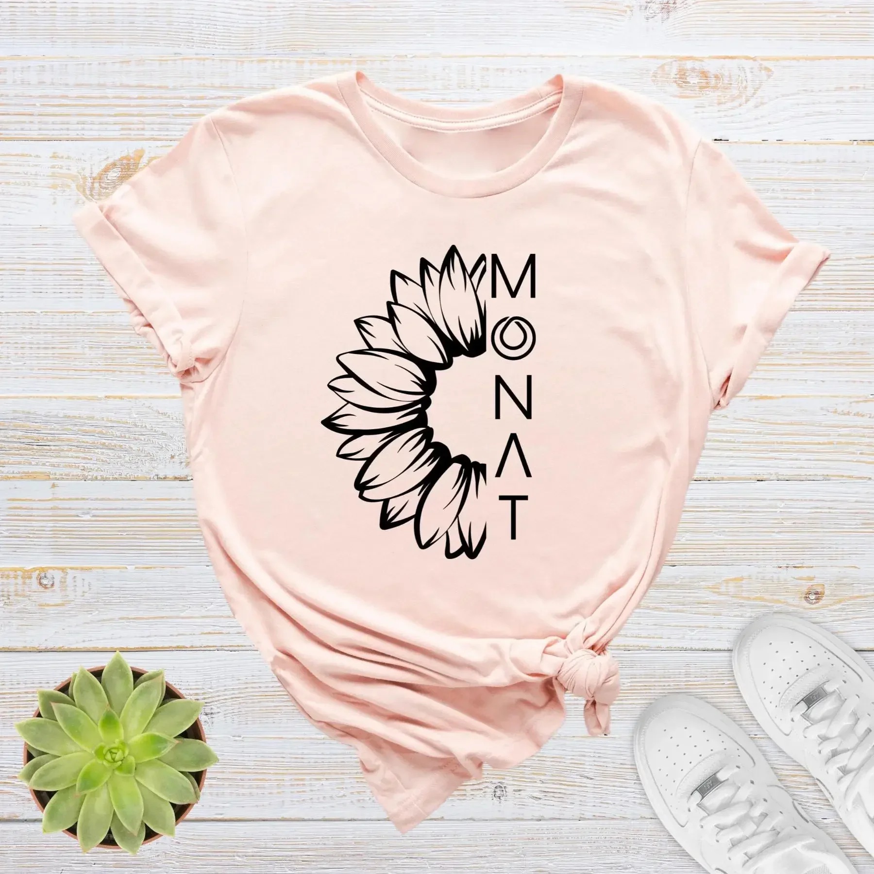 MonaT T Shirt Sunflower Hair C - Hair Care Logo ulasan dan harga