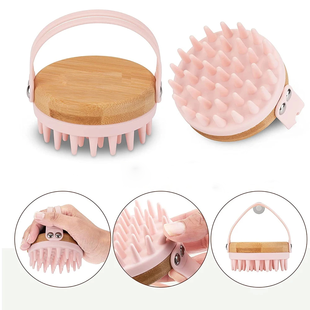 New Scalp Massager Shampoo Bru - Bamboo Hair Brush ulasan dan harga