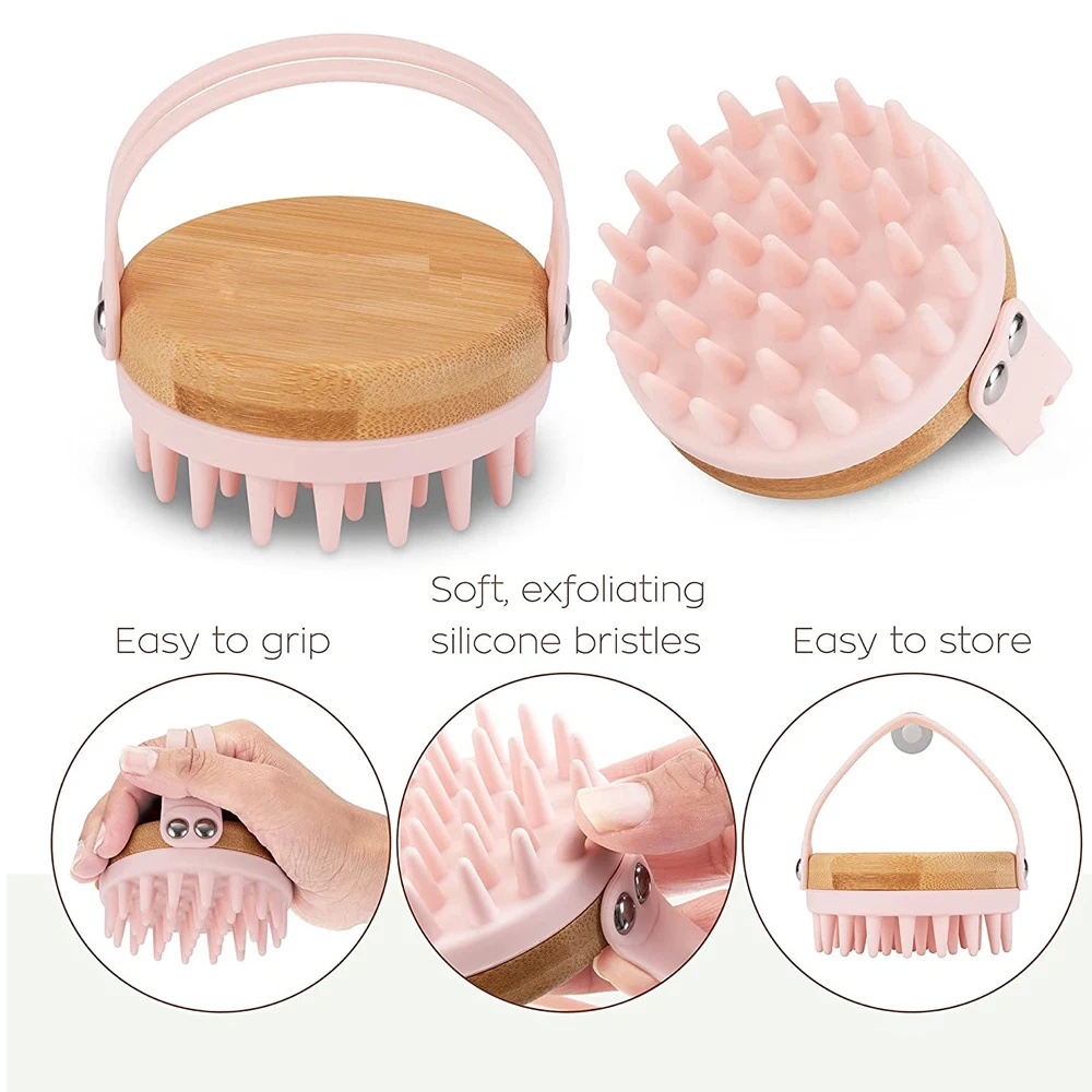 New Scalp Massager Shampoo Bru - Bamboo Hair Brush ulasan dan harga