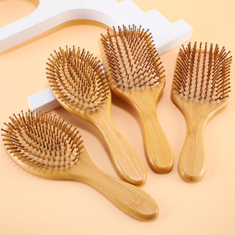 {MAX-66} Natural Bamboo Paddle - Bamboo Hair Brush ulasan dan harga