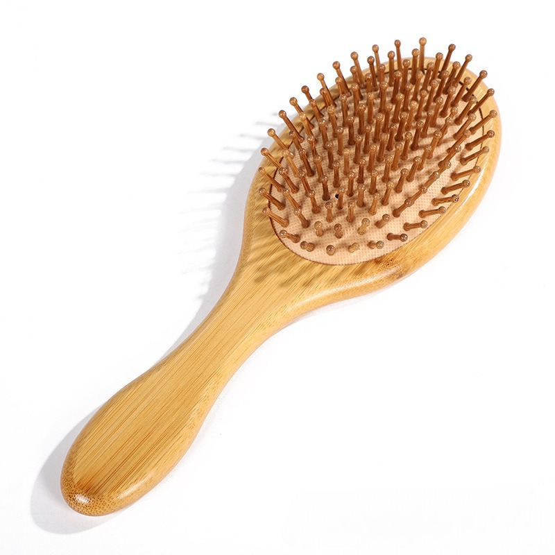 1PC Bamboo Paddle Cushion Hair - Bamboo Hair Brush ulasan dan harga
