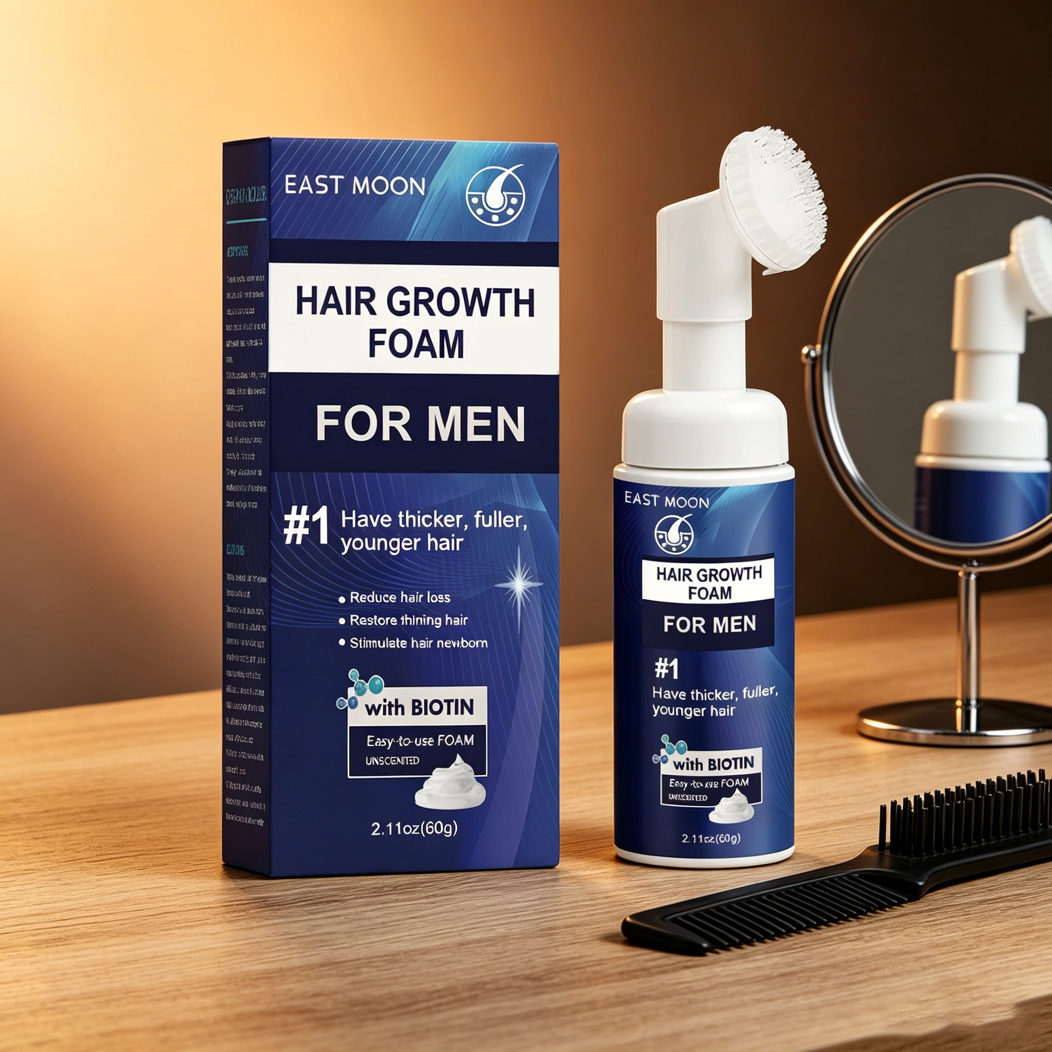 Hair Growth Foam Silicone Brus - Hair Care Nature ulasan dan harga