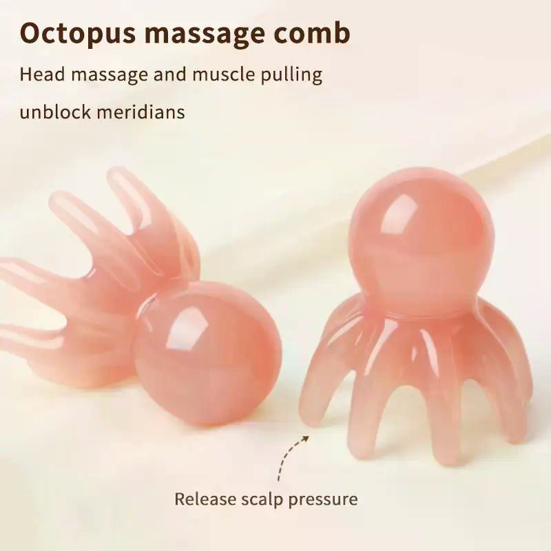 Pink Resin Octopus Scalp Massa - Hair Care Daily ulasan dan harga