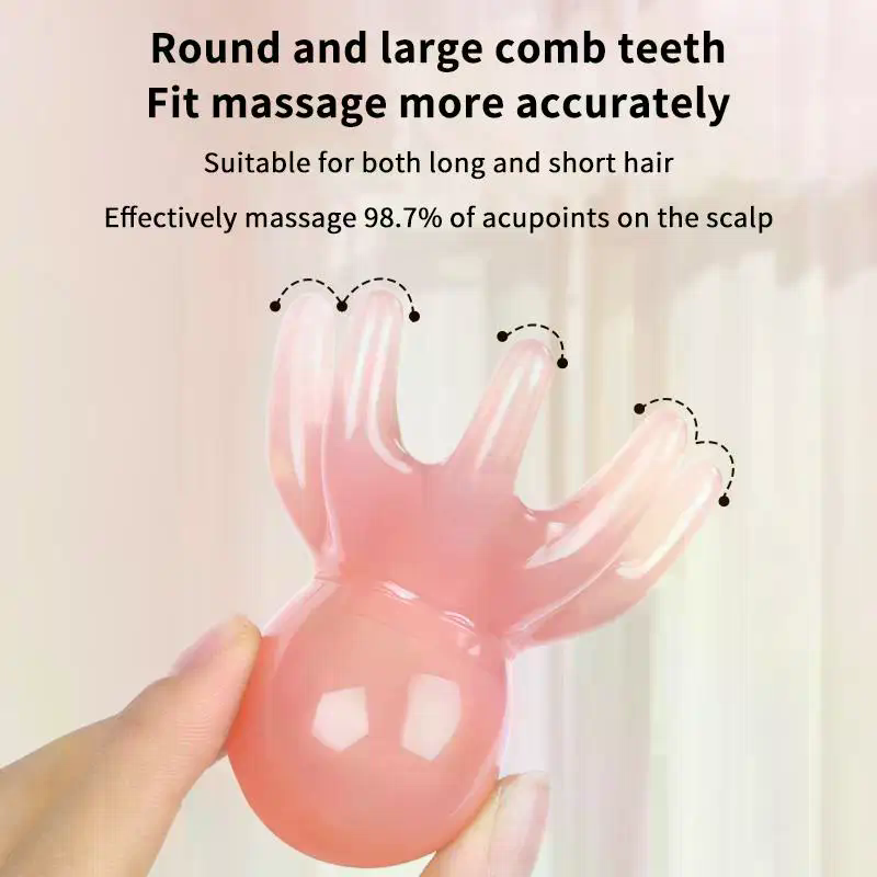 Pink Resin Octopus Scalp Massa - Hair Care Daily ulasan dan harga