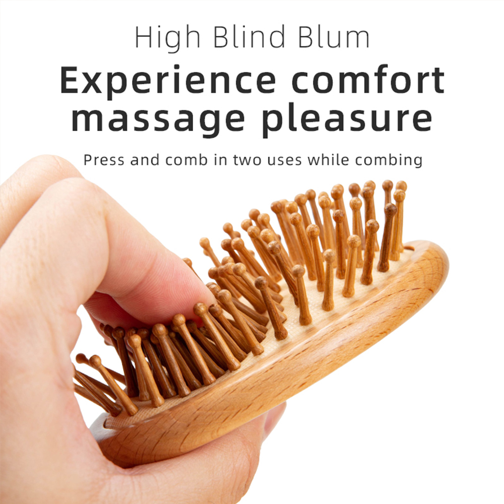 1pcs/2pcs Wood Comb Profession - Bamboo Hair Brush ulasan dan harga