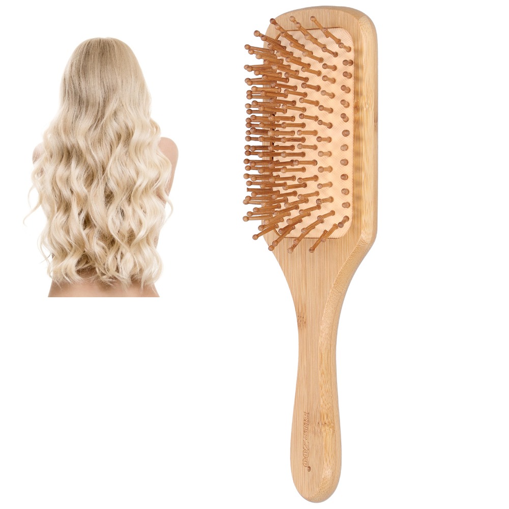 Gentle Bamboo Hairbrush Bamboo - Bamboo Hair Brush ulasan dan harga