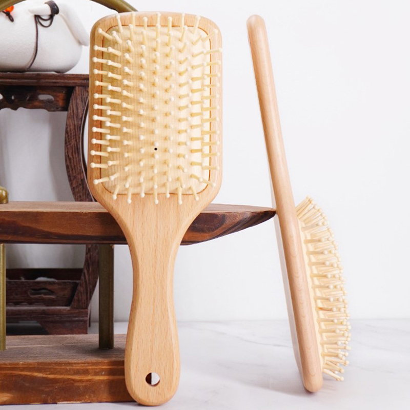 Wood Airbag Comb Professional  - Bamboo Hair Brush ulasan dan harga