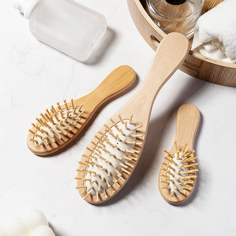 Wood Airbag Comb Professional  - Bamboo Hair Brush ulasan dan harga