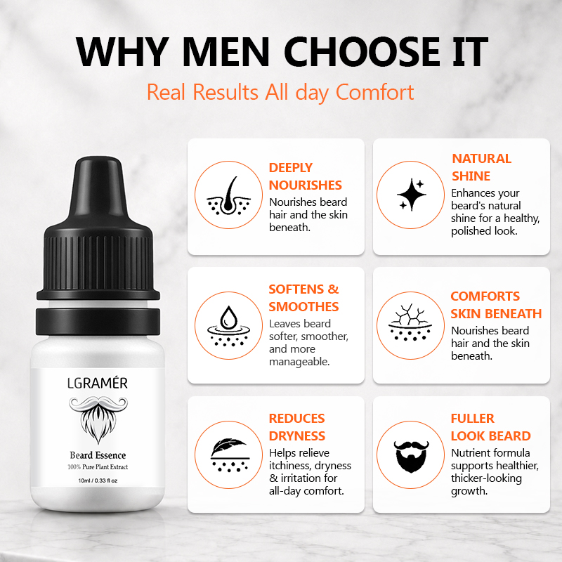 Men's Beard Growth Serum Nouri - Hair Care Nature ulasan dan harga