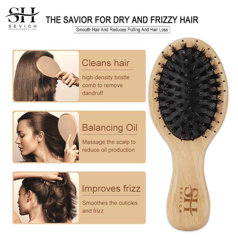 Natural Boar Bristle Hair Fluf - Hair Care Nature ulasan dan harga