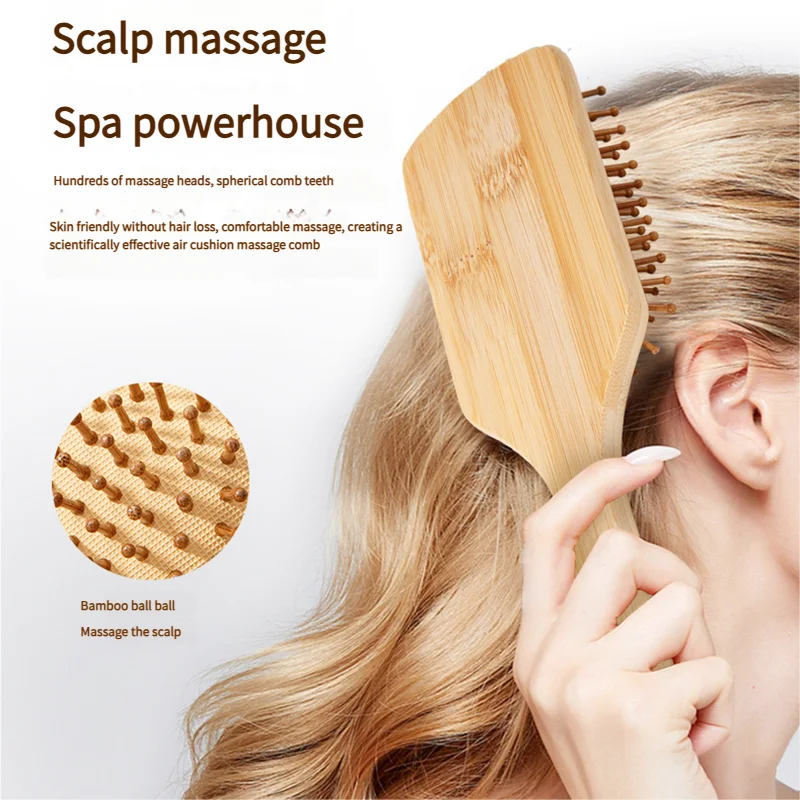 Bamboo Hair Brush Women Stylin - Bamboo Hair Brush ulasan dan harga