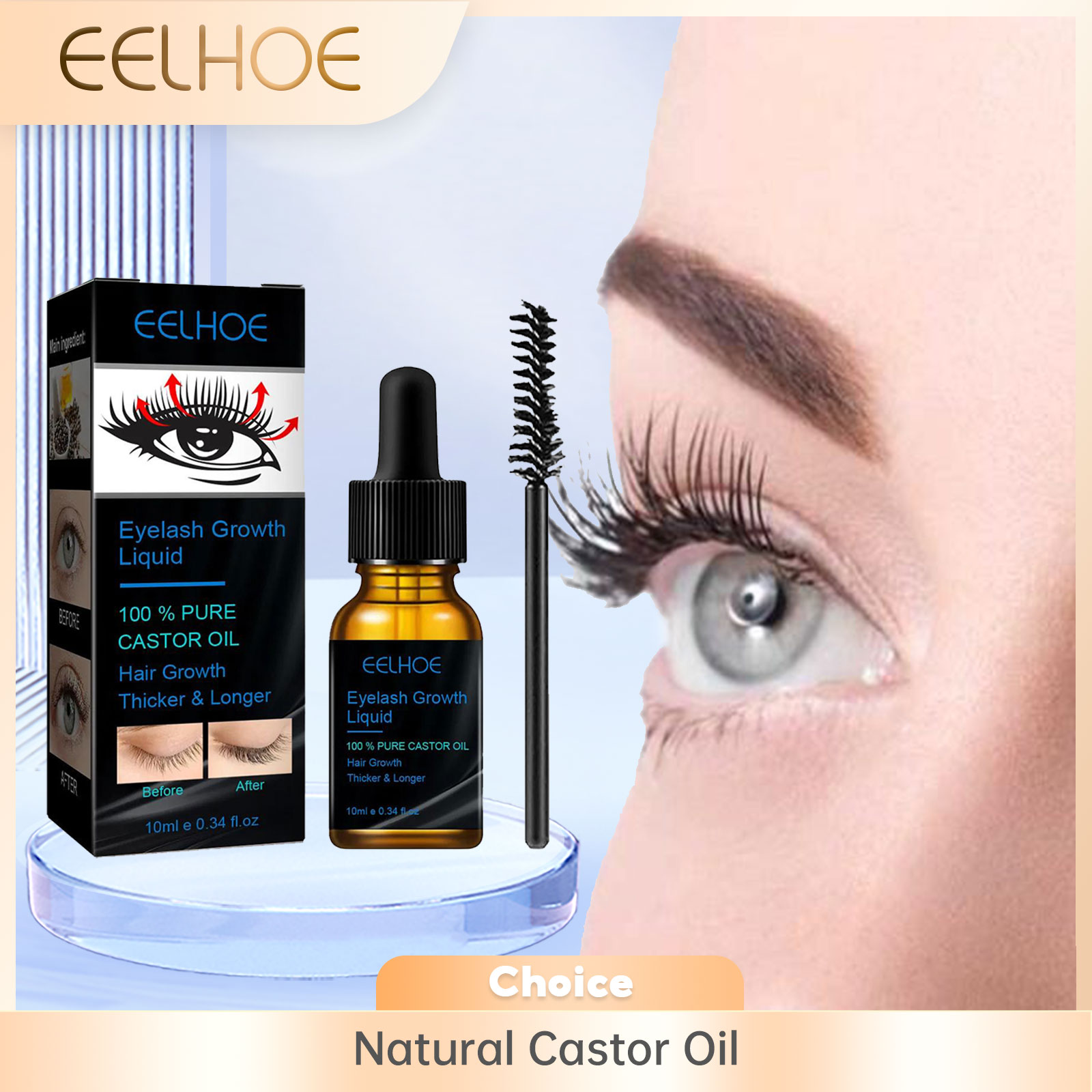 Castor Oil Eyelash Growth Seru - Hair Care Tonic ulasan dan harga