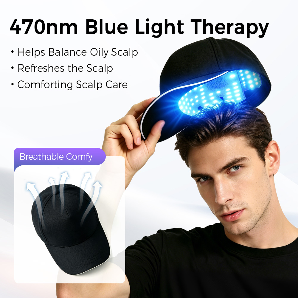 LED Hair Growth Cap Red Blue L - Hair Care Elseve ulasan dan harga