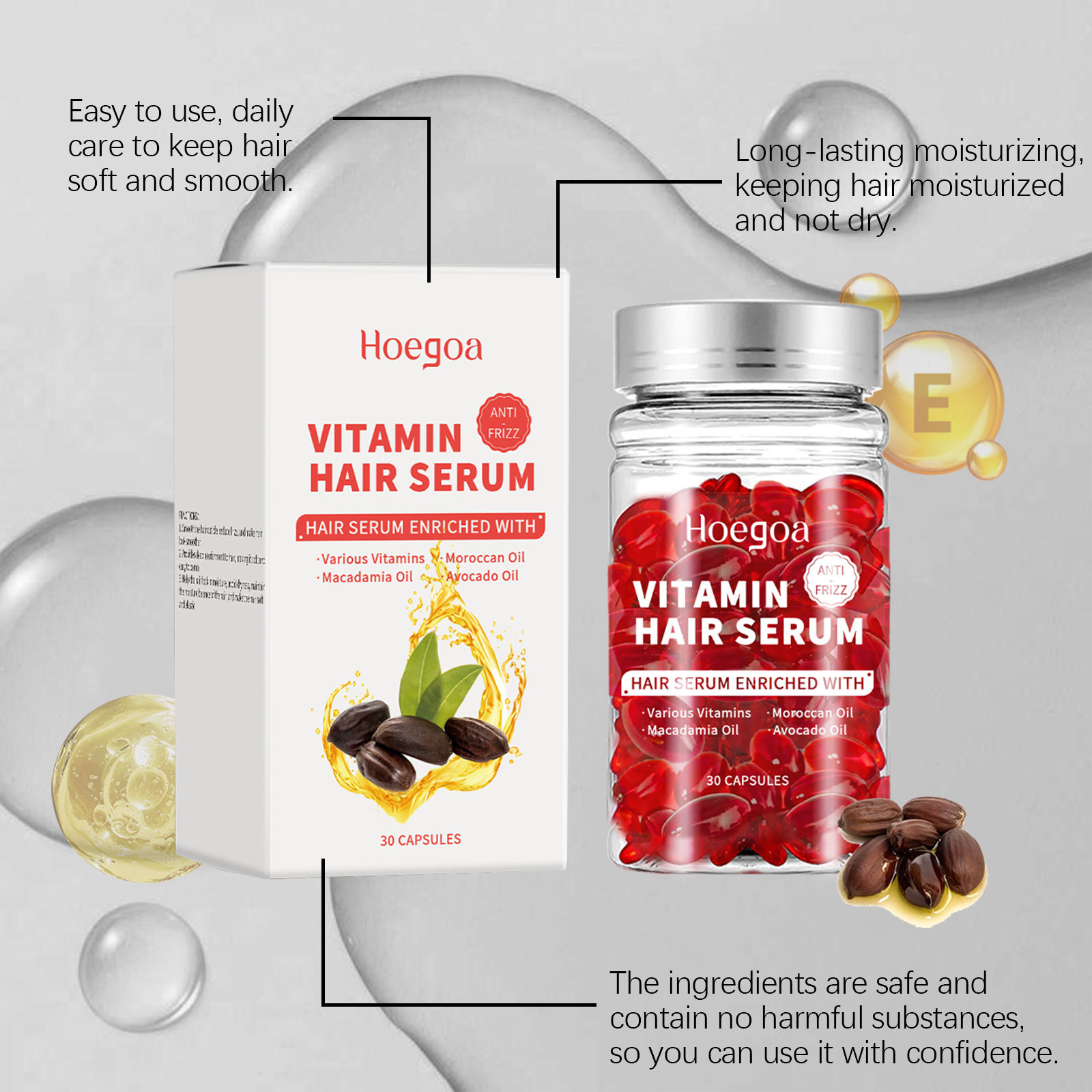 Vitamin Hair Care Serum Capsul - Hair Care Hair Serum ulasan dan harga