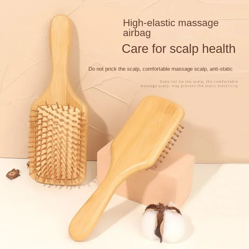 Premium Wooden Bamboo Scalp Ma - Bamboo Hair Brush ulasan dan harga